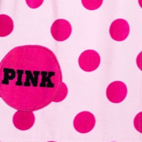 PINK VS Polka Dot Wrap Towel - Picture 2 of 2